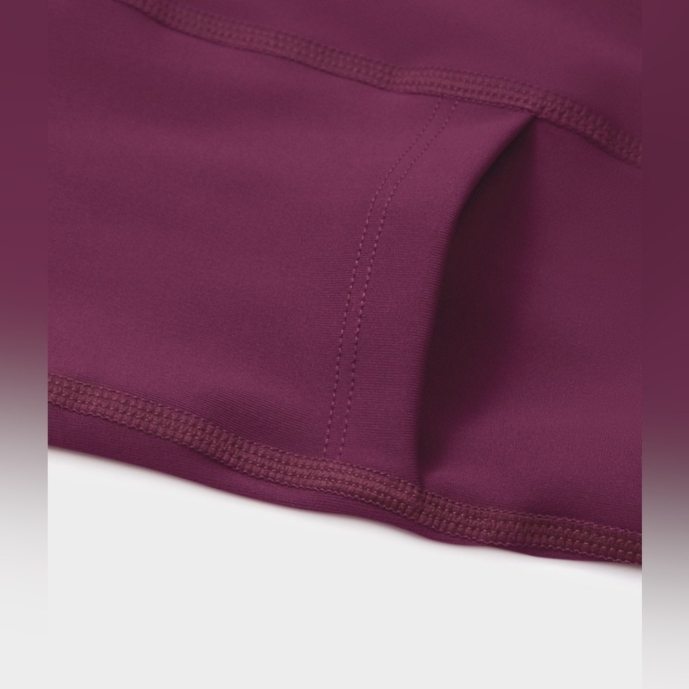 Crisscross Backless Flare 2-Piece Pocket Dance Active Dress Magenta Purp… - Picture 8 of 14